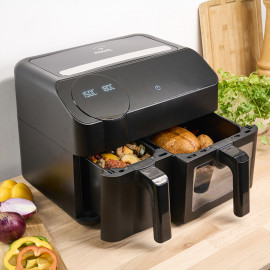 Air fryer double bac