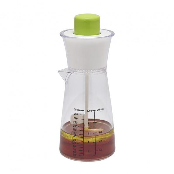 Récipient Mélangeur à Vinaigrette Avec Pompe - Vert, ABS+PP - Pour Préparer, Mélanger Et Verser Sauces Et Marinades
