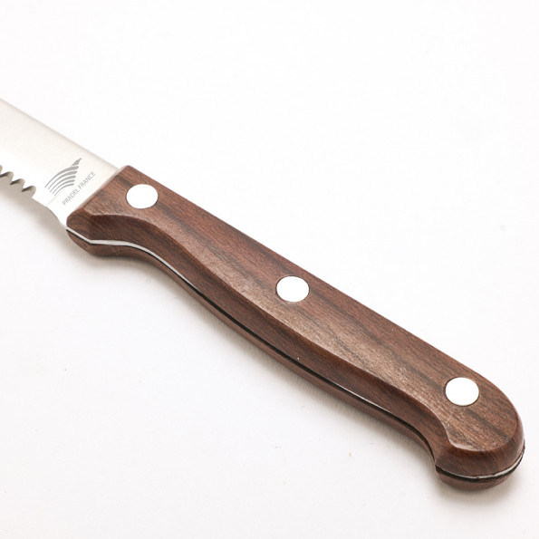 Set de 6 couteaux à steak effet bois10122