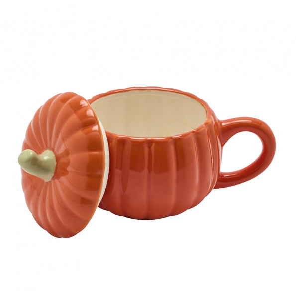 Bol citrouille avec couvercle10144