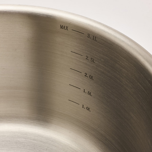 Lot de 3 casseroles inox effet cuivré + 1 manche amovible10163