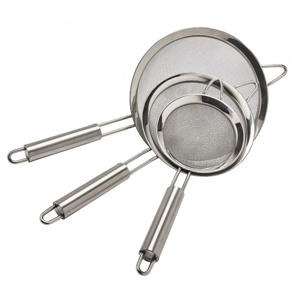 Lot de 3 passoires maille fine10169