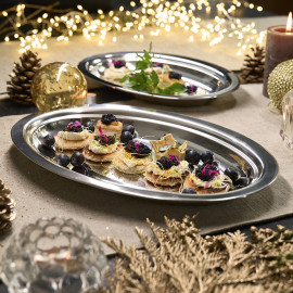 Lot de 3 plats de service