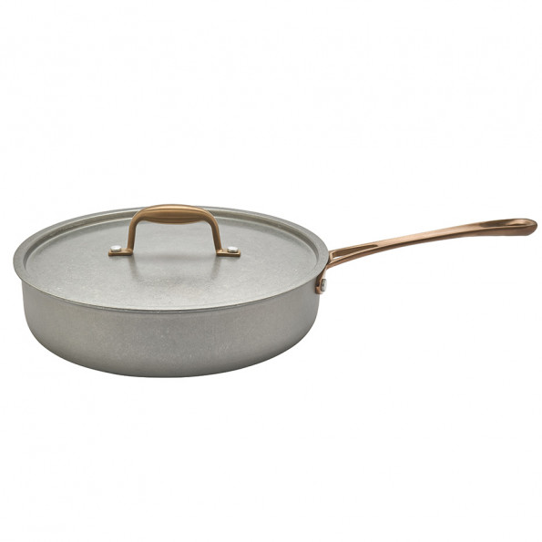 Sauteuse inox vintage avec couvercle10342