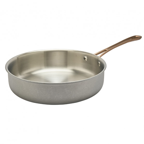 Sauteuse inox vintage avec couvercle10343