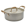 Faitout inox vintage avec couvercle10351