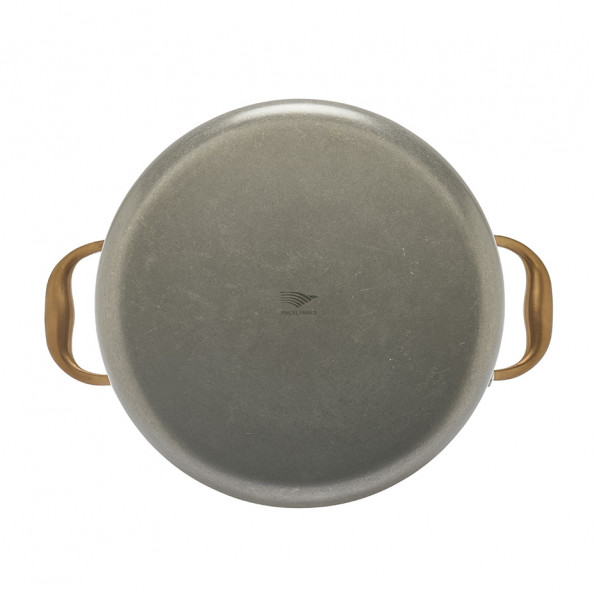 Faitout inox vintage avec couvercle10355