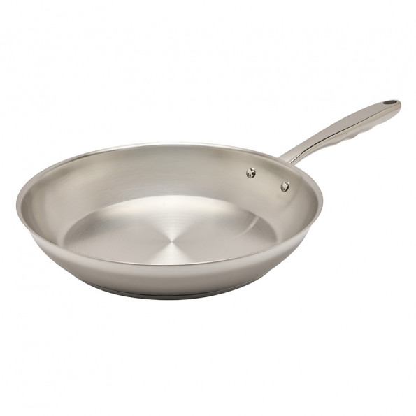 Lot de 3 poêles inox10412