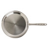Lot de 3 poêles inox10415