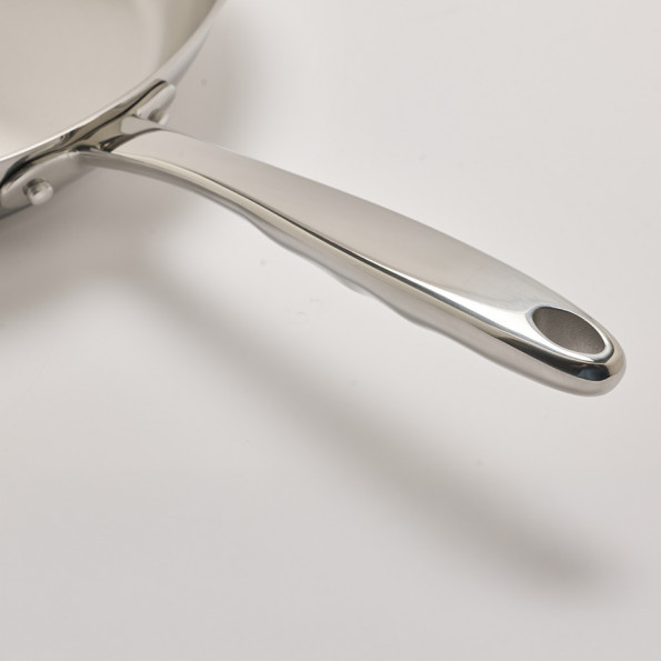 Lot de 3 poêles inox10416