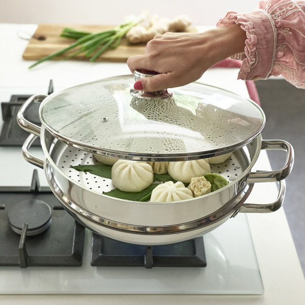 Wok vapeur 2 en 110427 Wok vapeur 2 en 110427