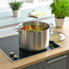 Marmite inox avec couvercle10473 Marmite inox avec couvercle10473