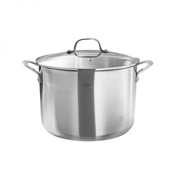 Marmite inox avec couvercle10478 Marmite inox avec couvercle10478