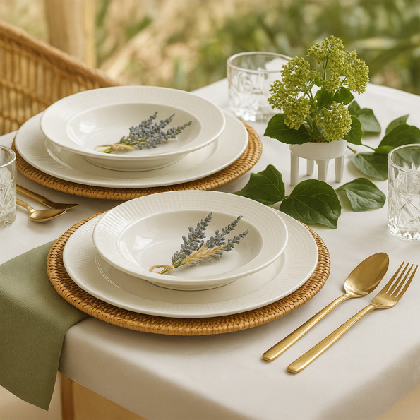 Set de 4 assiettes plates "GAIAC"10506