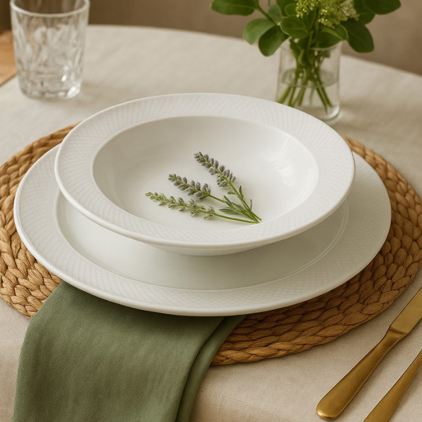 Set de 4 assiettes creuses "GAIAC"10508