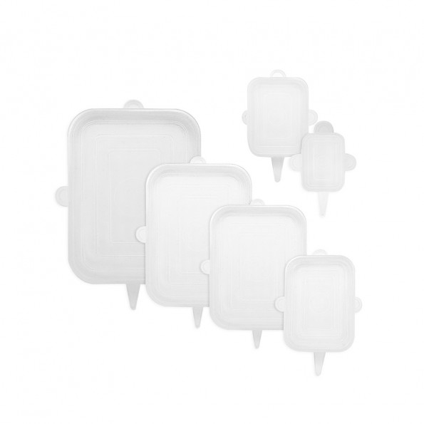 Lot de 6 couvercles rectangulaires ajustables10540