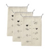 Lot de 3 sacs en coton gradués10553