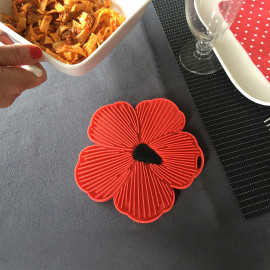 Dessous de plat coquelicot