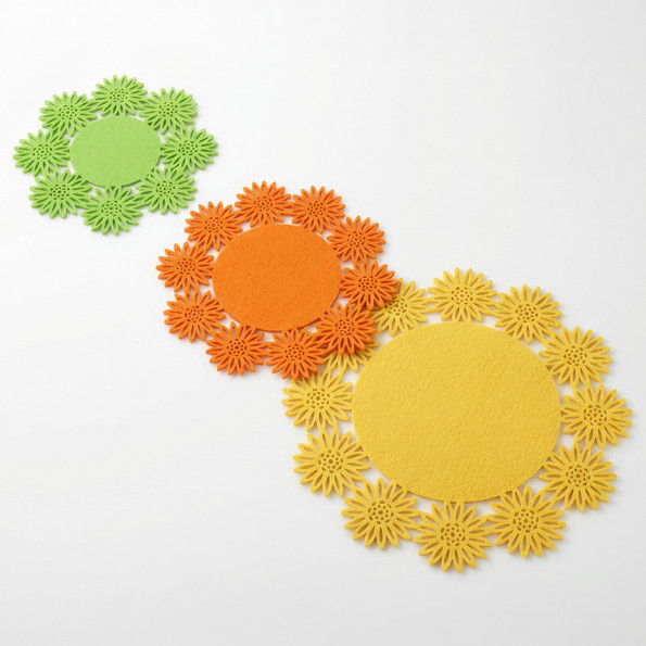 Lot de 3 séparateurs de poêle pâquerette10560