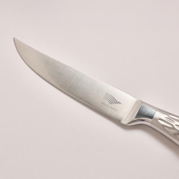 Set de 6 couteaux à steak martelés