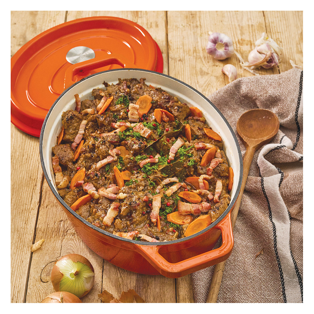 Cocotte ovale en fonte