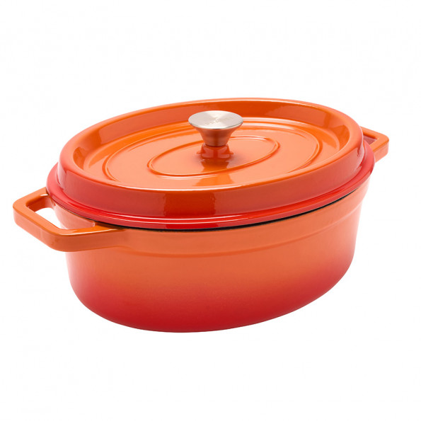 Cocotte ovale en fonte