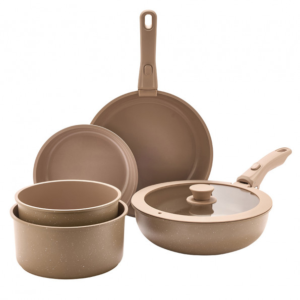 Batterie de cuisine 7 pièces "Mokka"