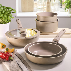 Batterie de cuisine 7 pièces "Mokka"