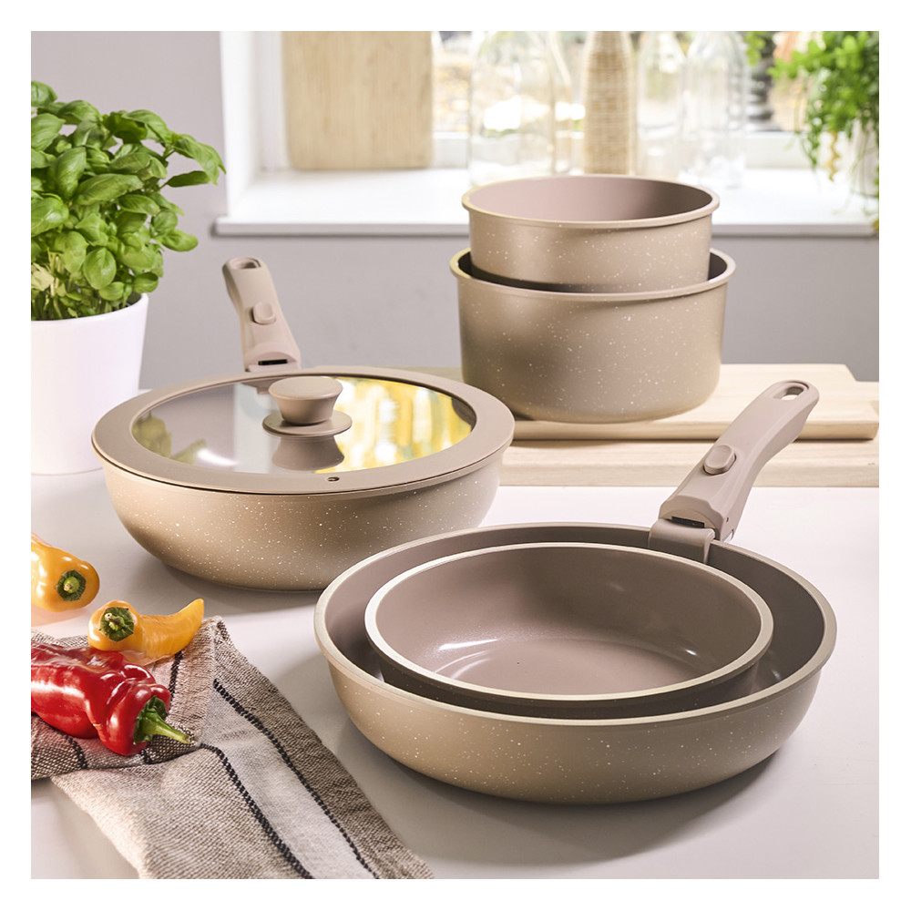 Batterie de cuisine 7 pièces "Mokka"