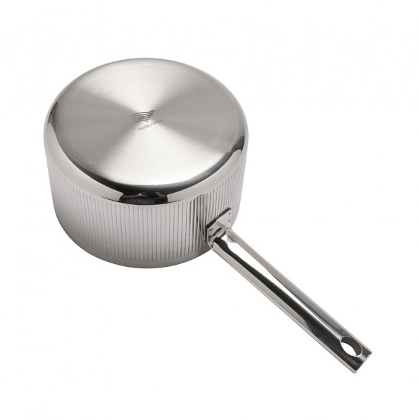 Casserole inox striée