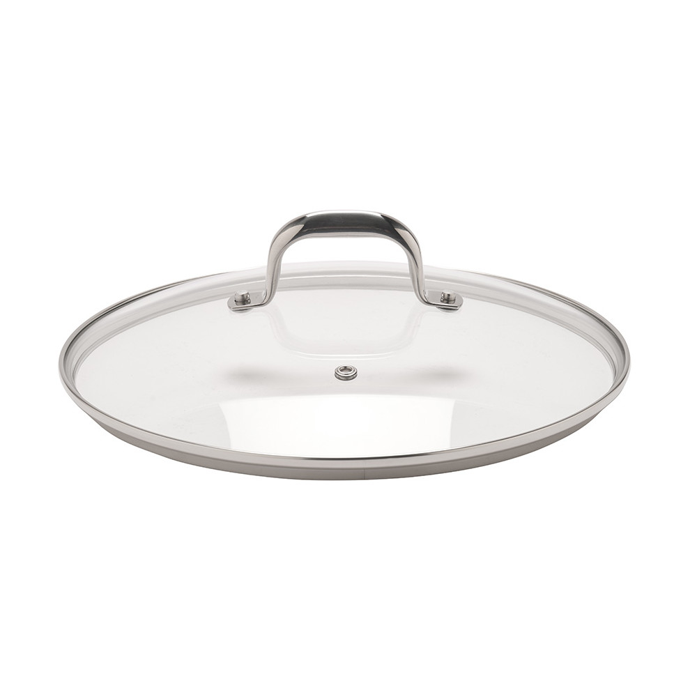 Sauteuse inox striée + couvercle
