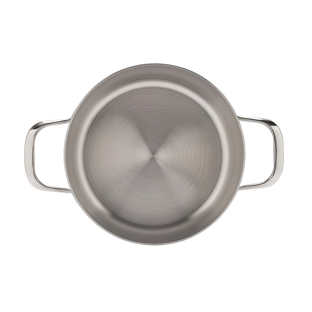 Faitout inox strié + couvercle