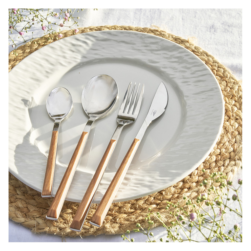 Set de 4 assiettes plates  "ESTEREL"