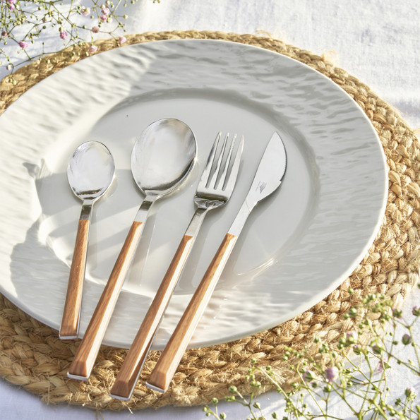 Set de 4 assiettes plates  "ESTEREL"