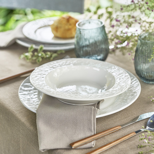 Set de 4 assiettes plates  "ESTEREL"