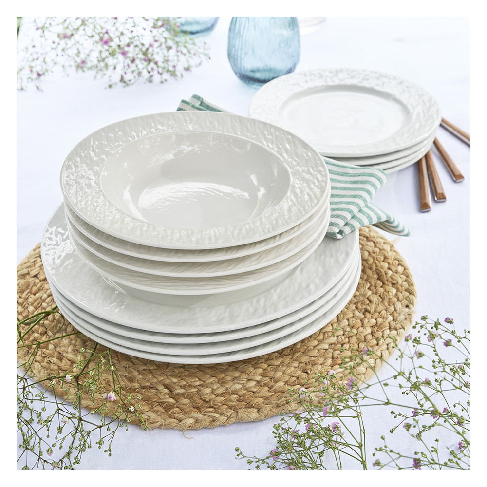 Set de 4 assiettes creuses  "ESTEREL"
