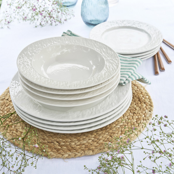 Set de 4 assiettes creuses  "ESTEREL"