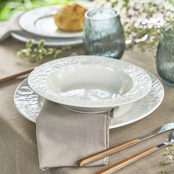 Set de 4 assiettes creuses  "ESTEREL"