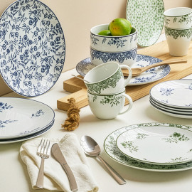 Set de 8 assiettes plates "SOLOGNE"