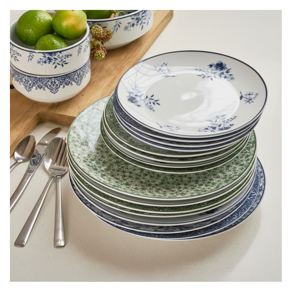 Set de 8 assiettes plates "SOLOGNE"