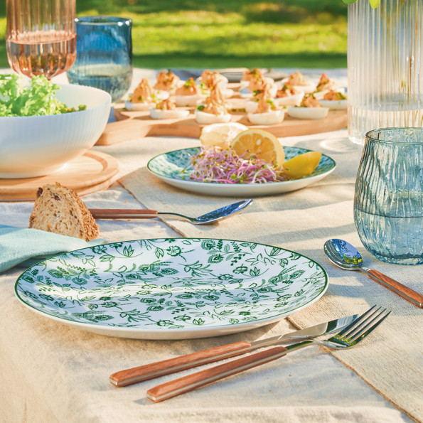 Set de 8 assiettes plates "SOLOGNE"