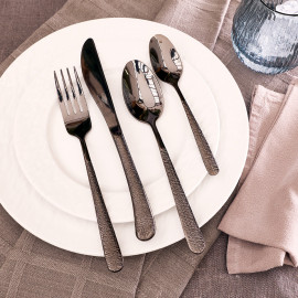 Ménagère 24 pièces noire "Chambéry"