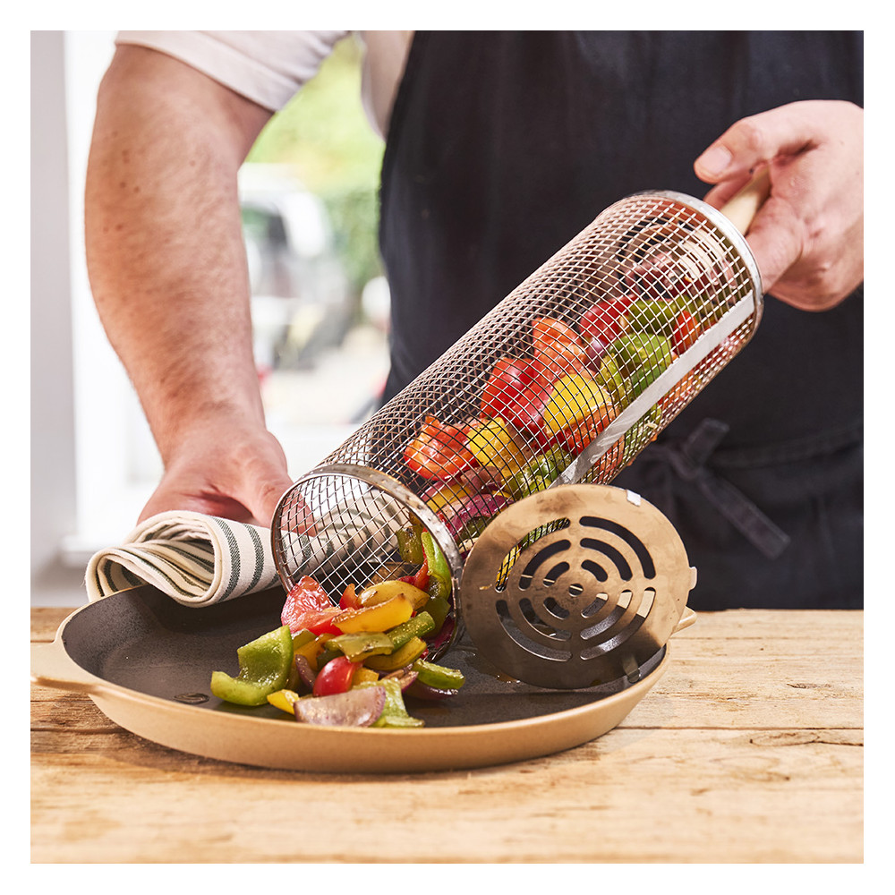 Panier barbecue avec manche