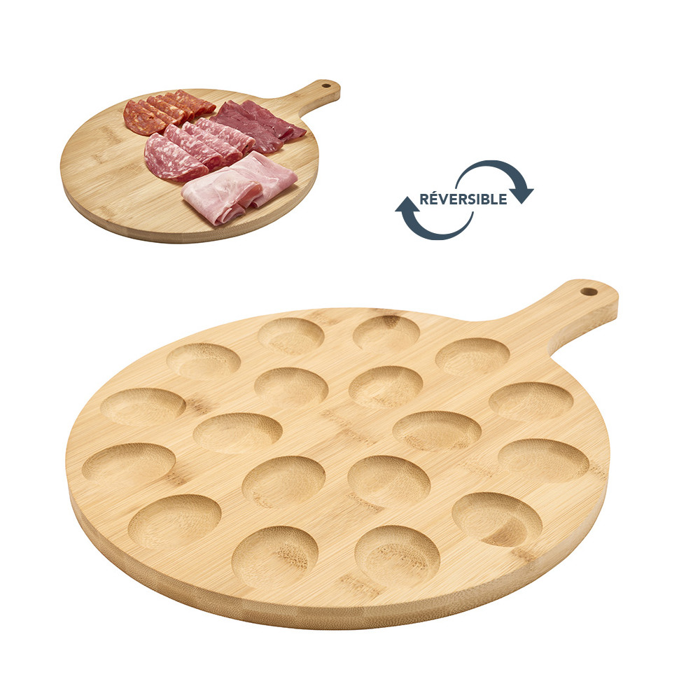 Planche à œufs en bois réversible