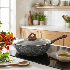 Sauteuse "Météorite" avec couvercle