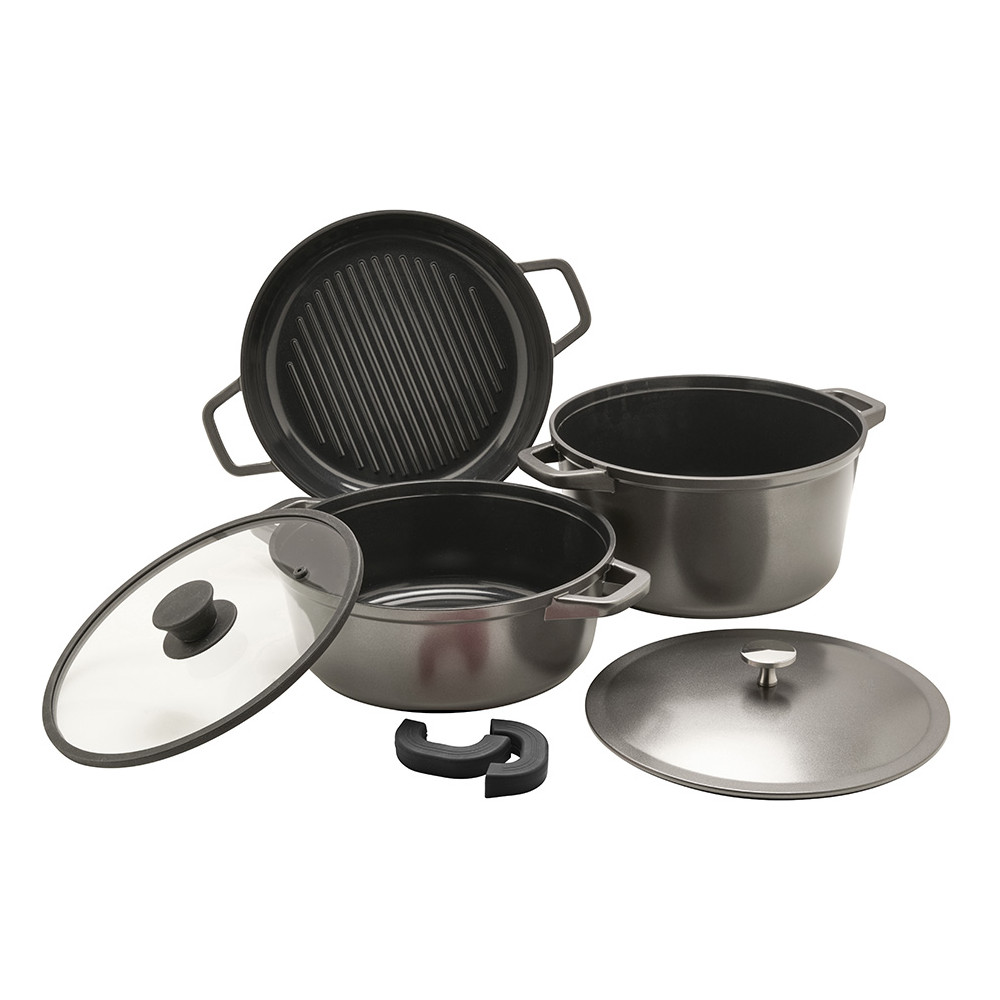 Set de cocottes empilables 4 pièces