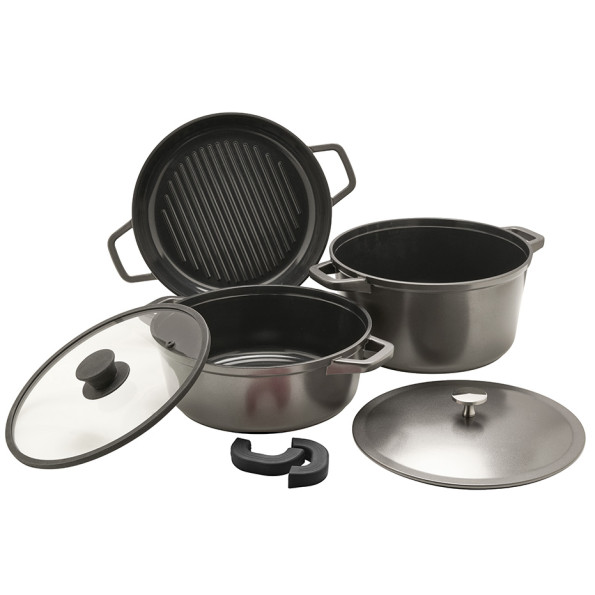 Set de cocottes empilables 4 pièces