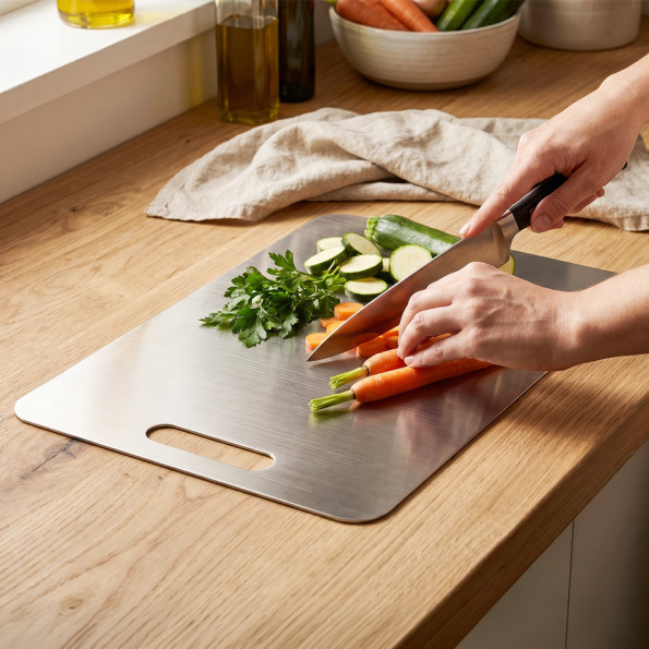 Planche à découper inox