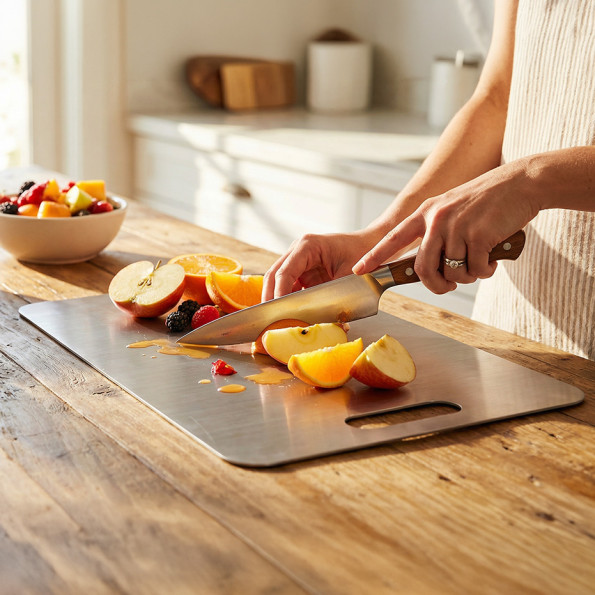Planche à découper inox