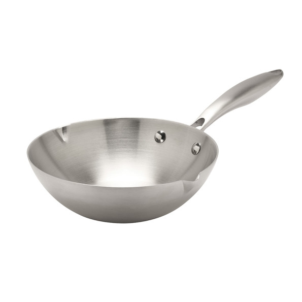 Petit wok inox
